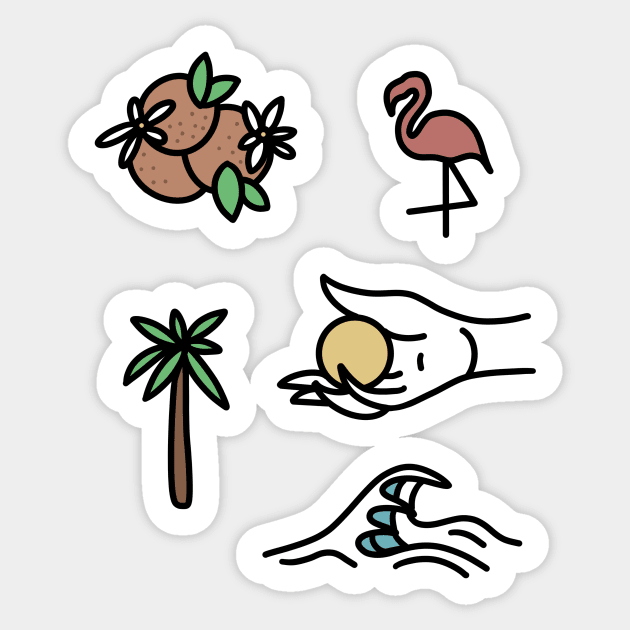 Florida Flash Tattoo Sheet Sticker by morgandraws